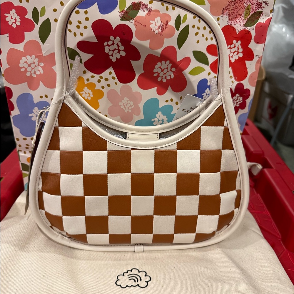 NWT Coachtopia Checkered Bag